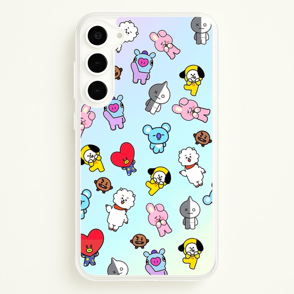 BT21 Collage - K Pop - Phone Case for Galaxy S23