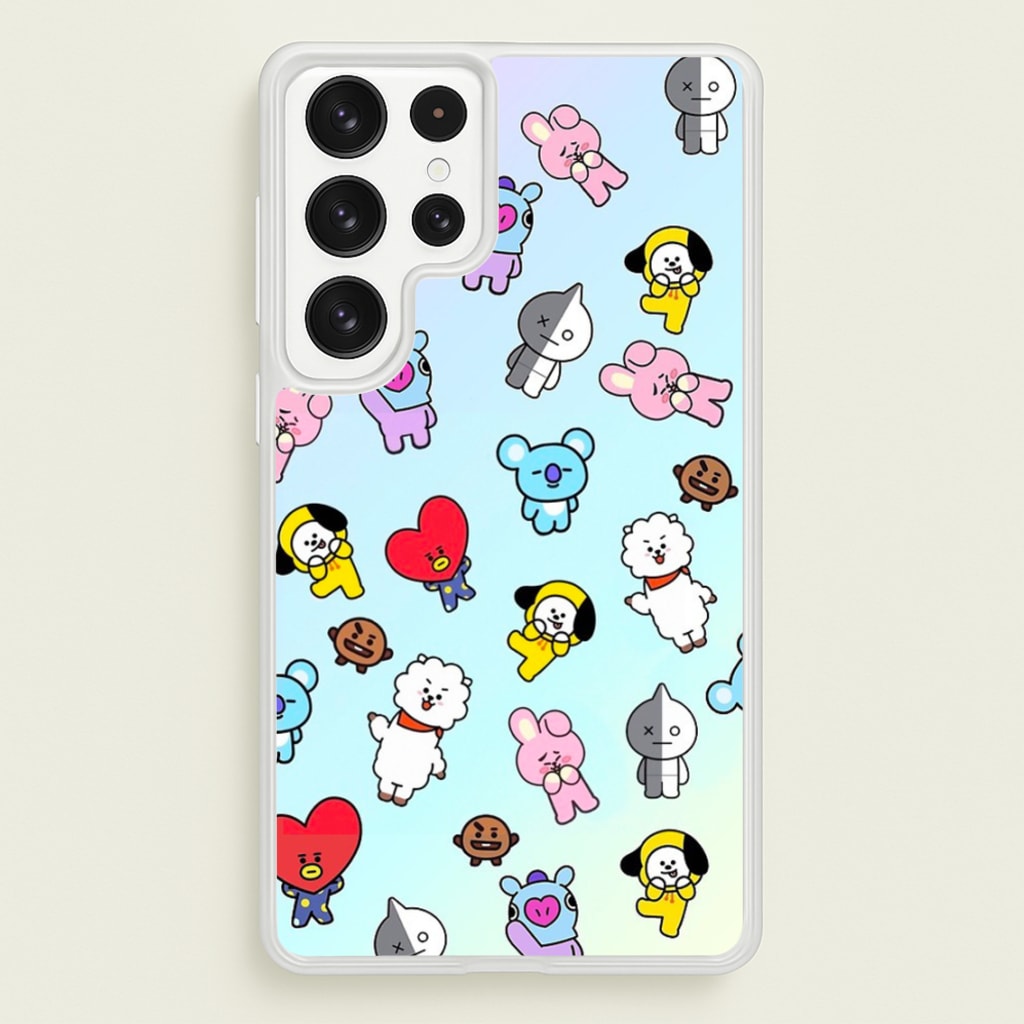 BT21 Collage - K Pop - Phone Case for Galaxy S22 Ultra