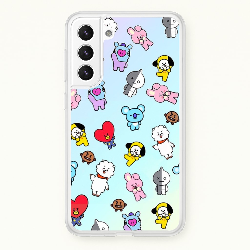 BT21 Collage - K Pop - Phone Case for Galaxy S21FE
