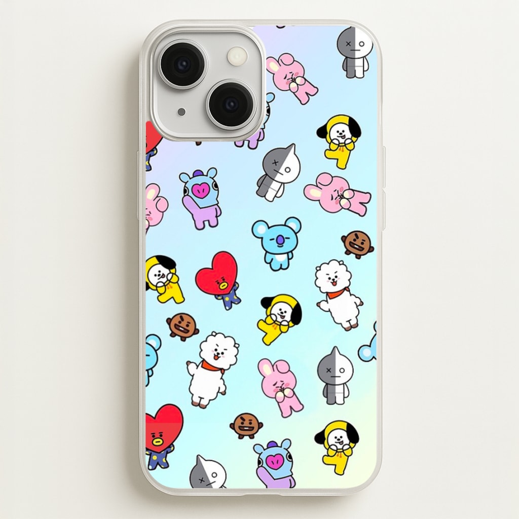 BT21 Collage - K Pop - Phone Case for iPhone 13 Mini