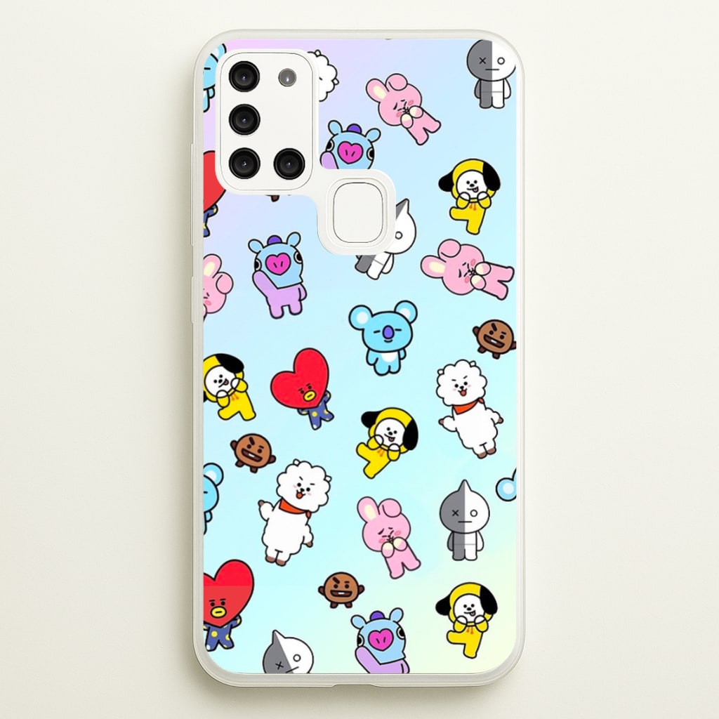 BT21 Collage - K Pop - Phone Case for Galaxy A21s
