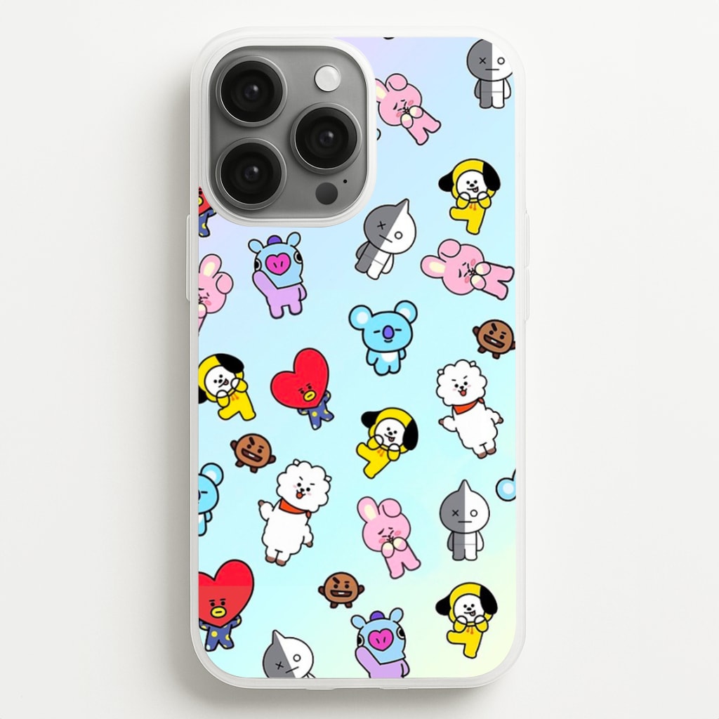 BT21 Collage - K Pop - Phone Case for iPhone 13 Pro Max