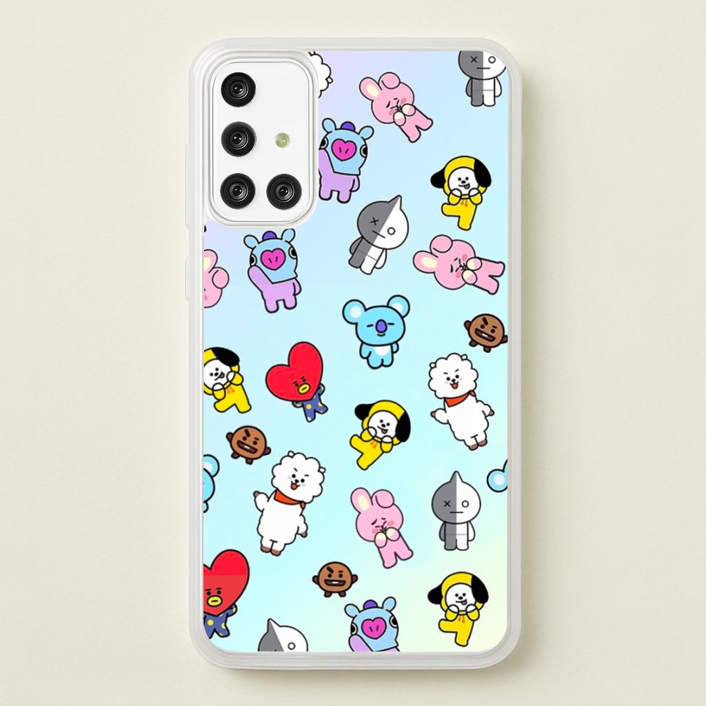 BT21 Collage - K Pop - Phone Case for Galaxy A71
