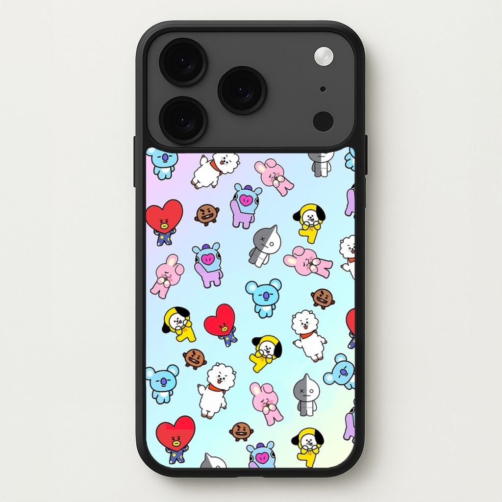 BT21 Collage - K Pop Phone Case for iPhone 17 Pro Max