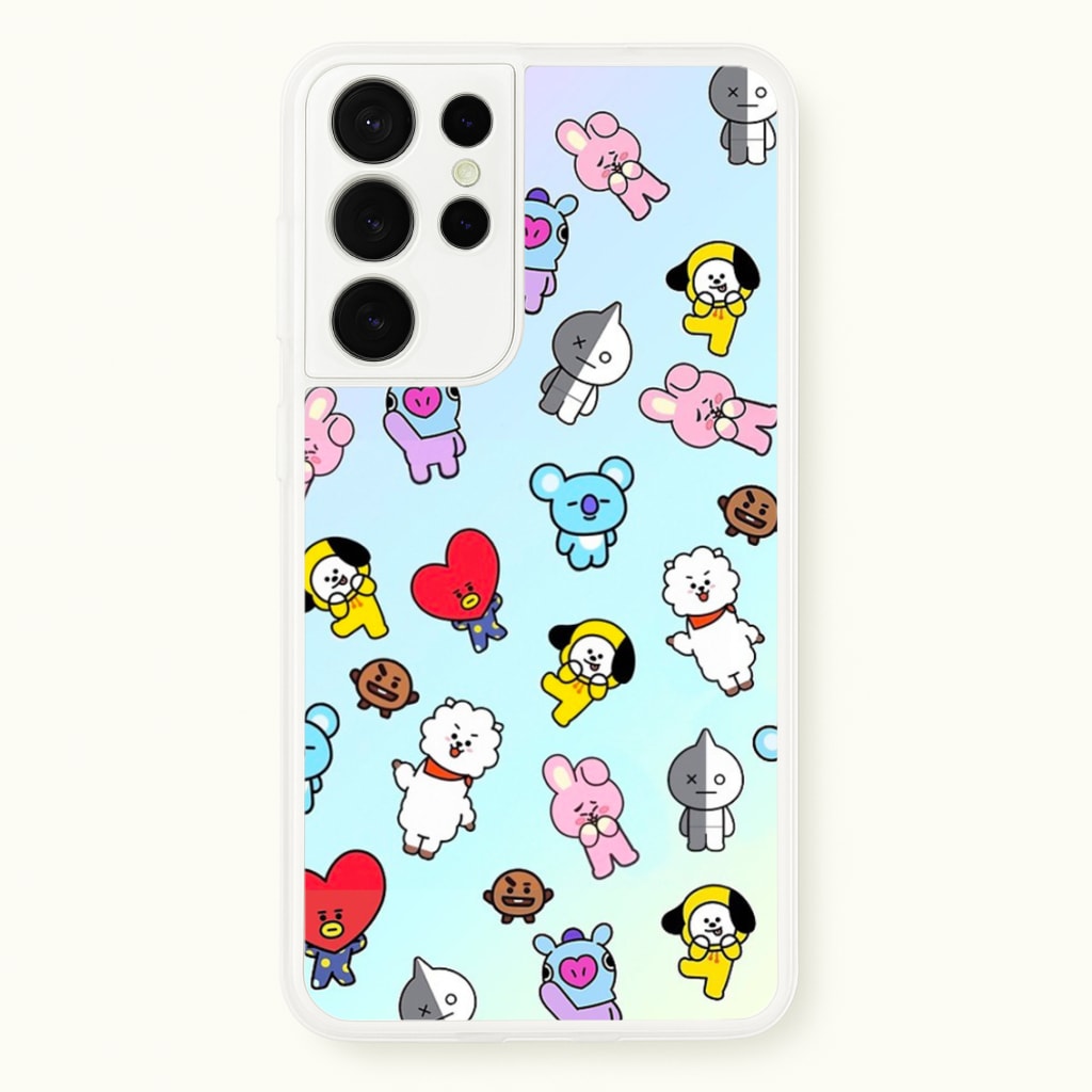 BT21 Collage - K Pop - Phone Case for Galaxy S21 Ultra