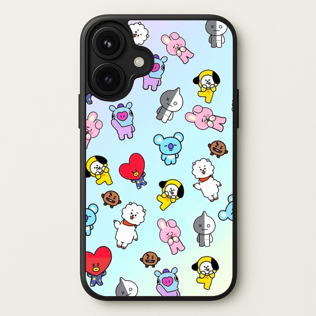 BT21 Collage - K Pop Phone Case for iPhone 17