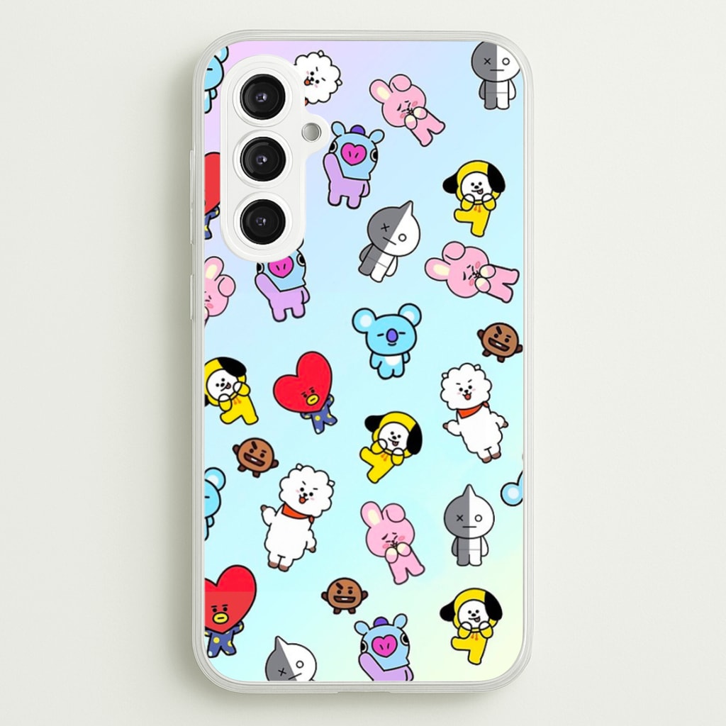 BT21 Collage - K Pop - Phone Case for Galaxy S23FE
