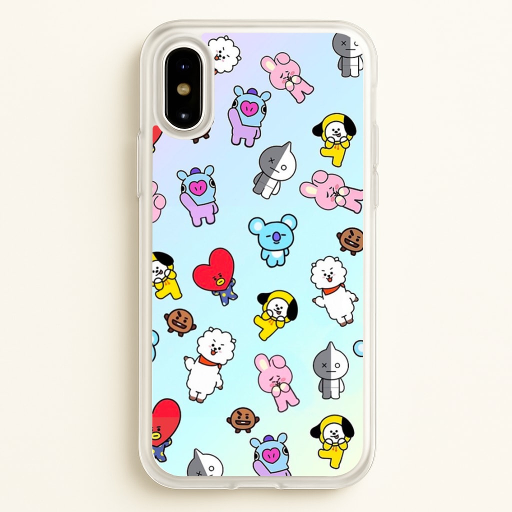 BT21 Collage - K Pop - Phone Case for iPhone X / XS