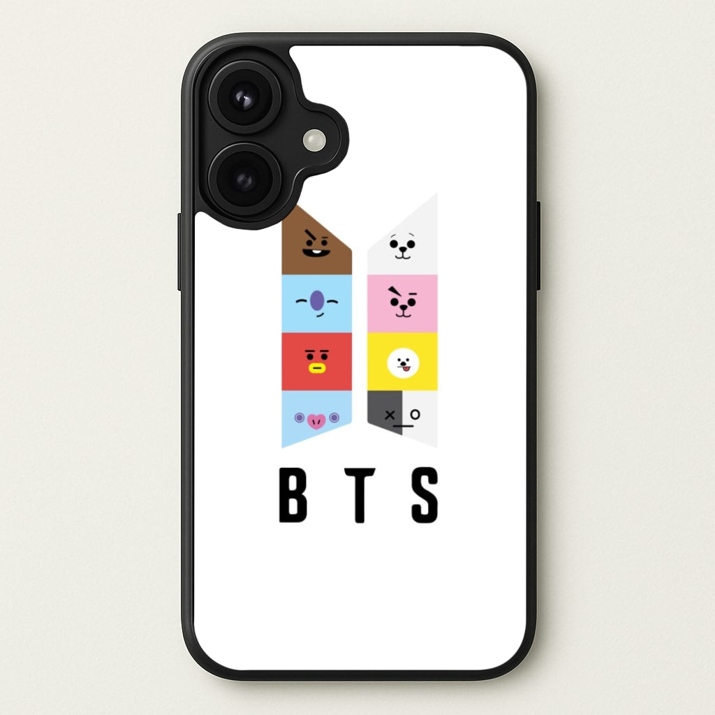 BT21 K-Pop Band Logo Phone Case for iPhone 17
