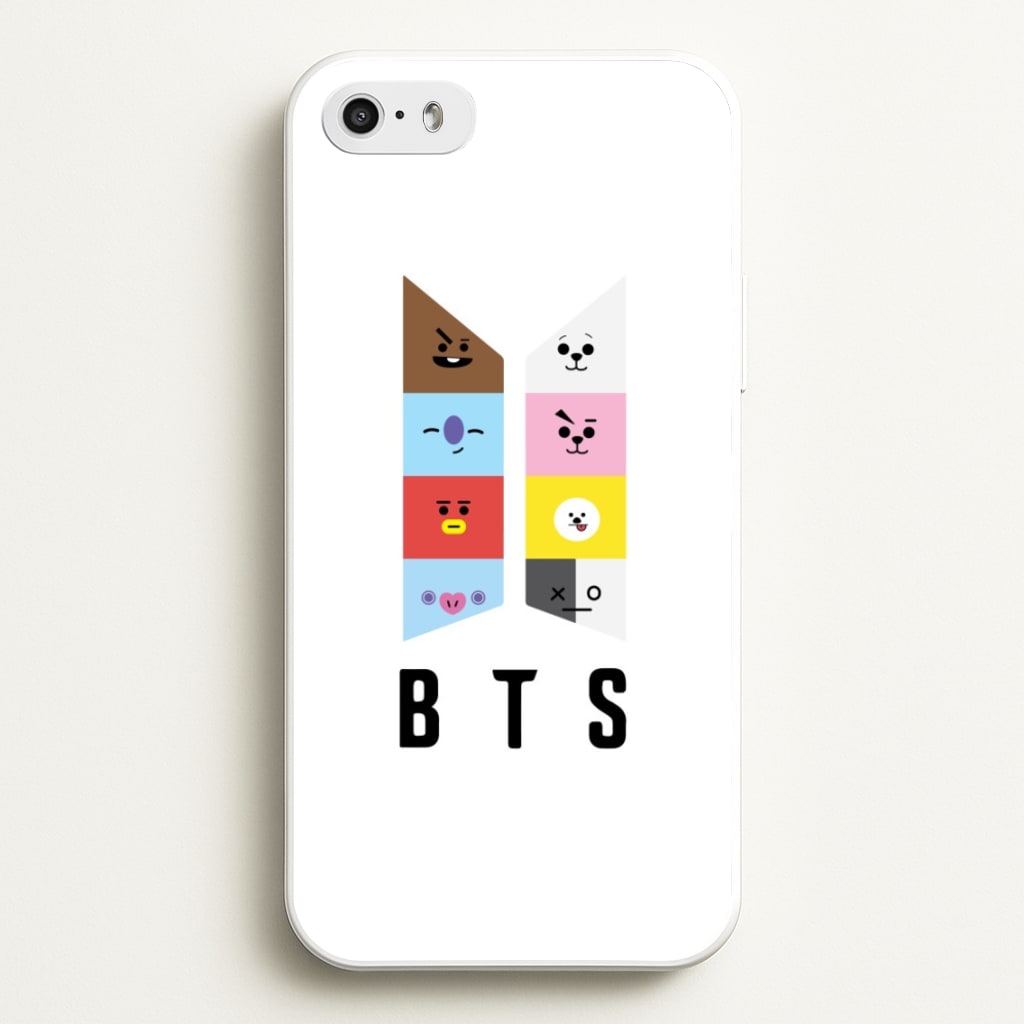 BT21 K-Pop Band Logo - BTS Phone Case for iPhone 5 / 5s / SE 2016