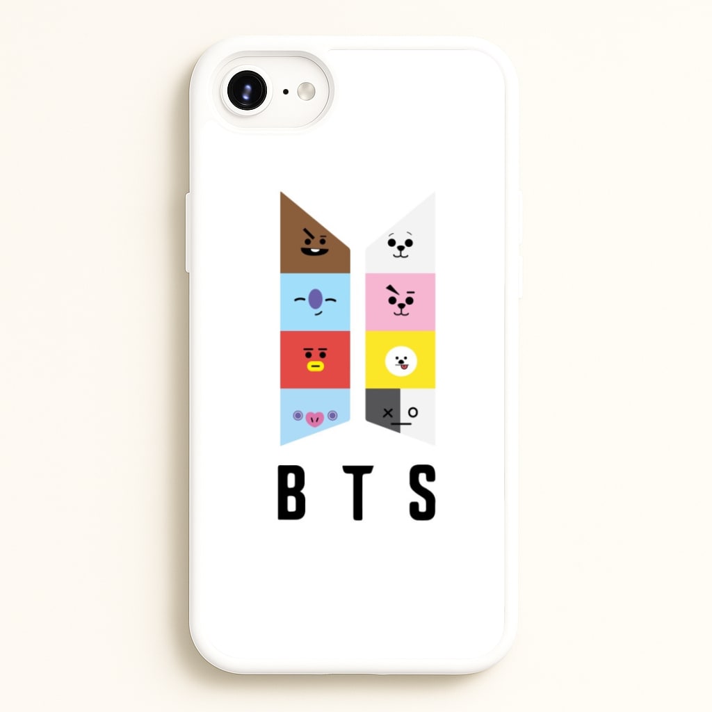 BT21 K-Pop Band Logo - BTS Phone Case for iPhone 6 Plus / 7 Plus / 8 Plus