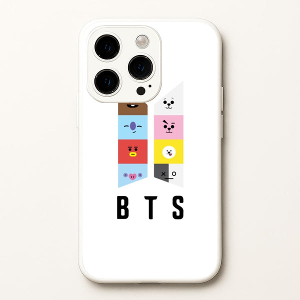 BT21 K-Pop Band Logo - BTS Phone Case for iPhone 15 Pro