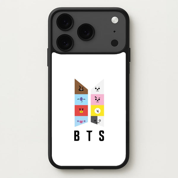 BT21 K-Pop Band Logo Phone Case for iPhone 17 Pro Max