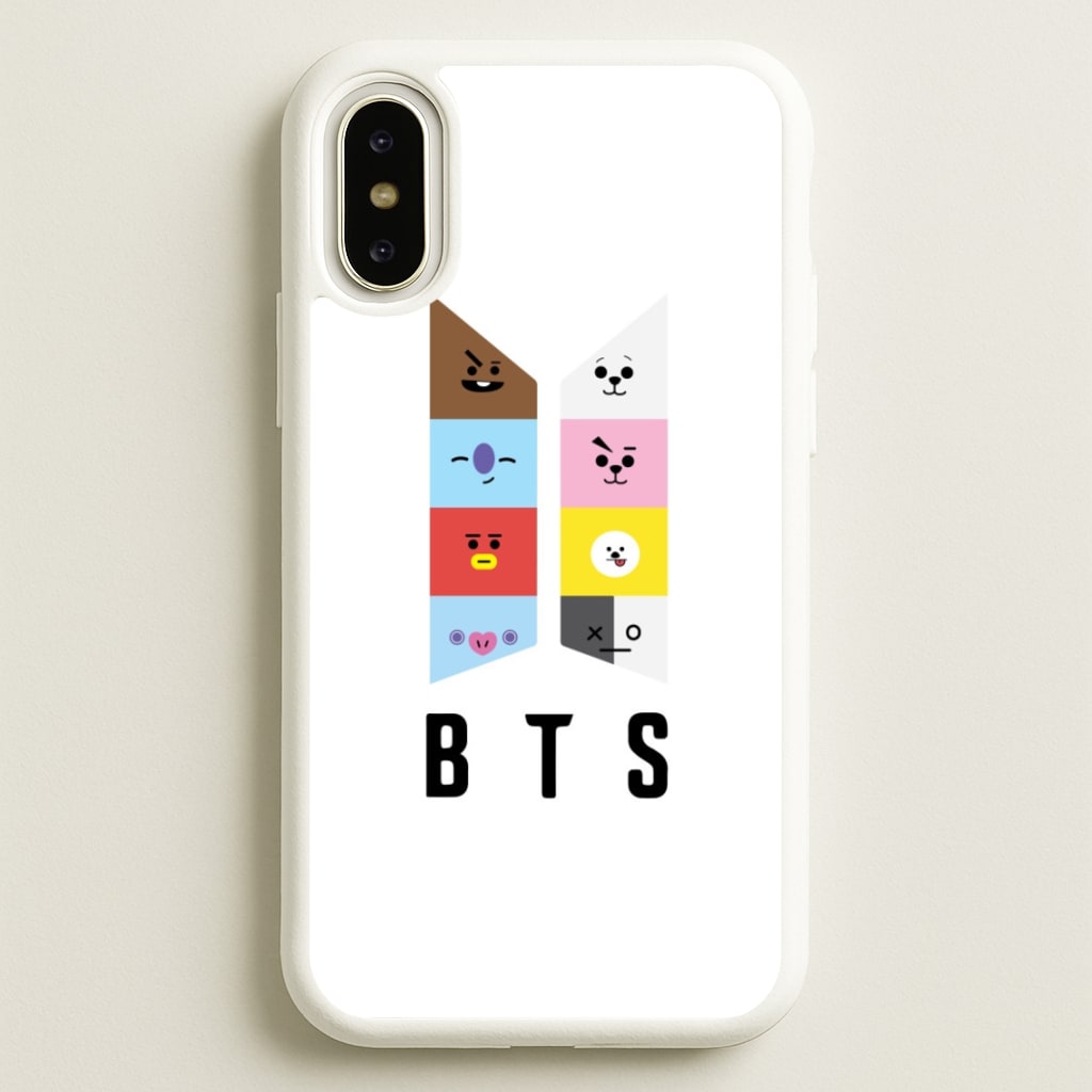 BT21 K-Pop Band Logo - BTS Phone Case for iPhone X / XS