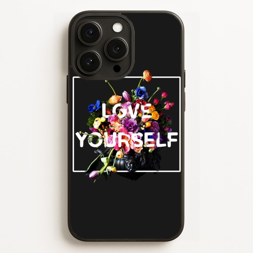 Floral Love Yourself - K Pop - BTS Phone Case for iPhone 16 Pro Max