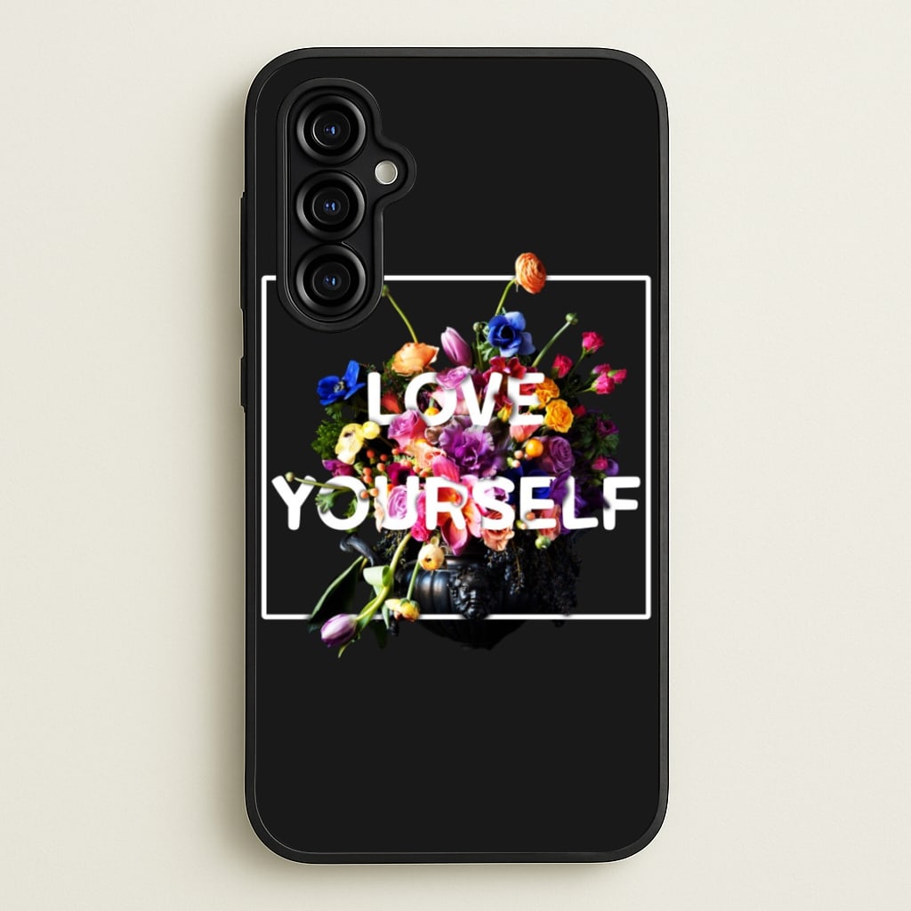 Floral Love Yourself - K Pop - BTS Phone Case for Galaxy A54