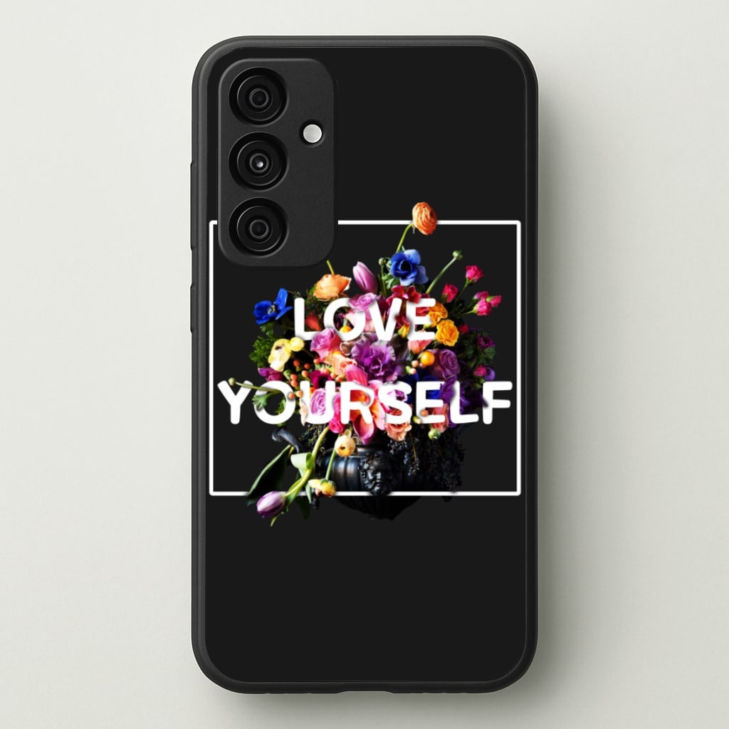 Floral Love Yourself - K Pop - BTS Phone Case for Galaxy A55