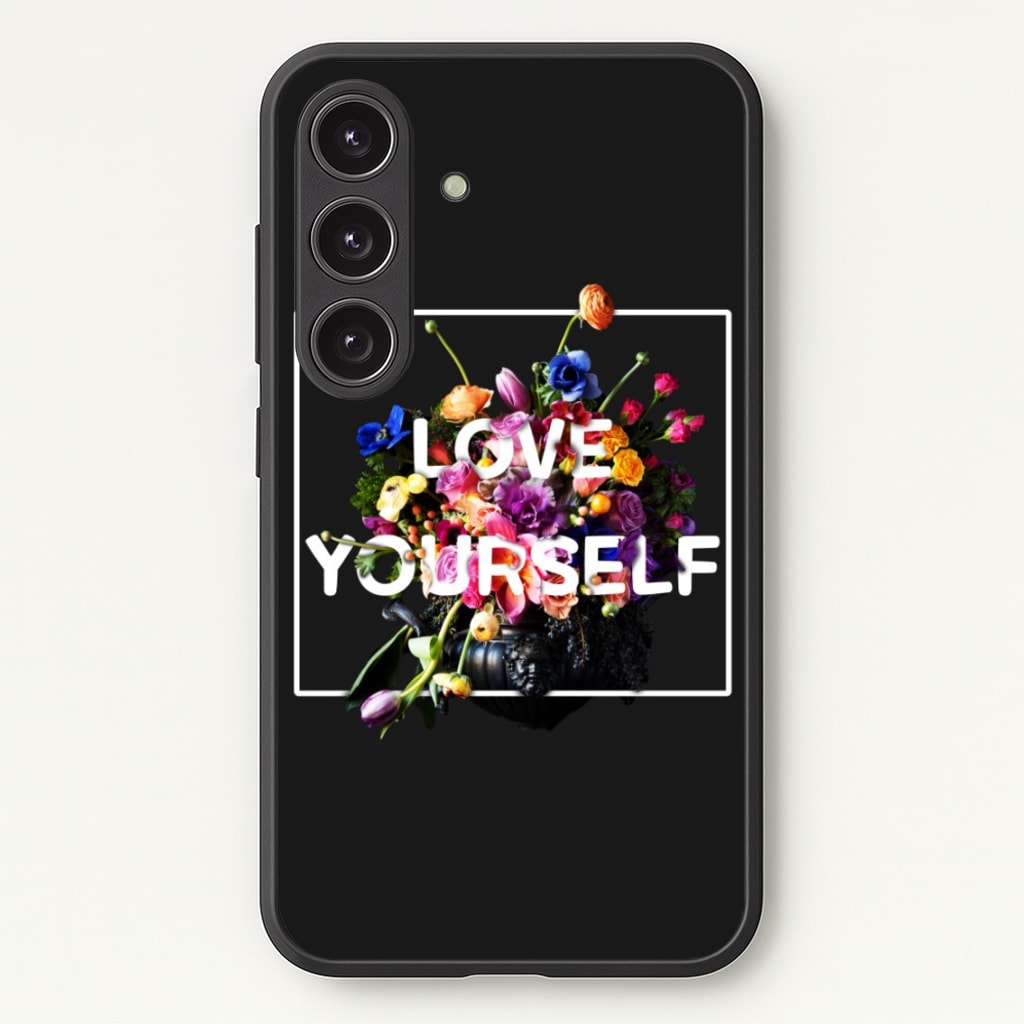Floral Love Yourself - K Pop - BTS Phone Case for Galaxy S24 Plus