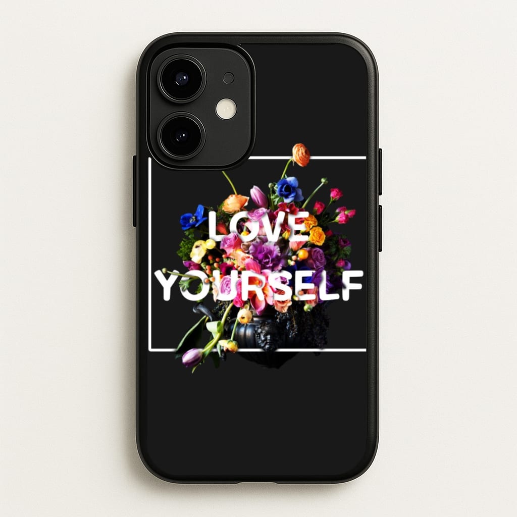 Floral Love Yourself - K Pop - BTS Phone Case for iPhone 12 Mini