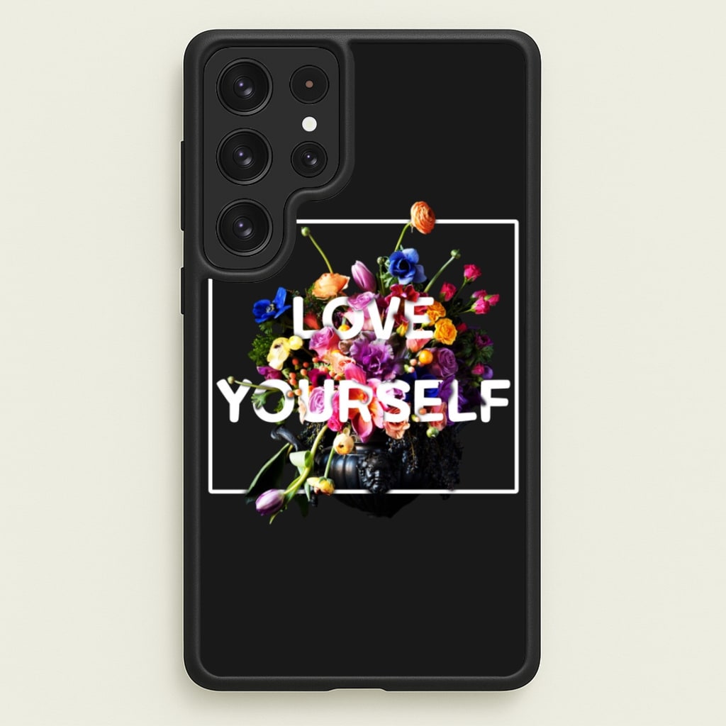 Floral Love Yourself - K Pop - BTS Phone Case for Galaxy S22 Ultra