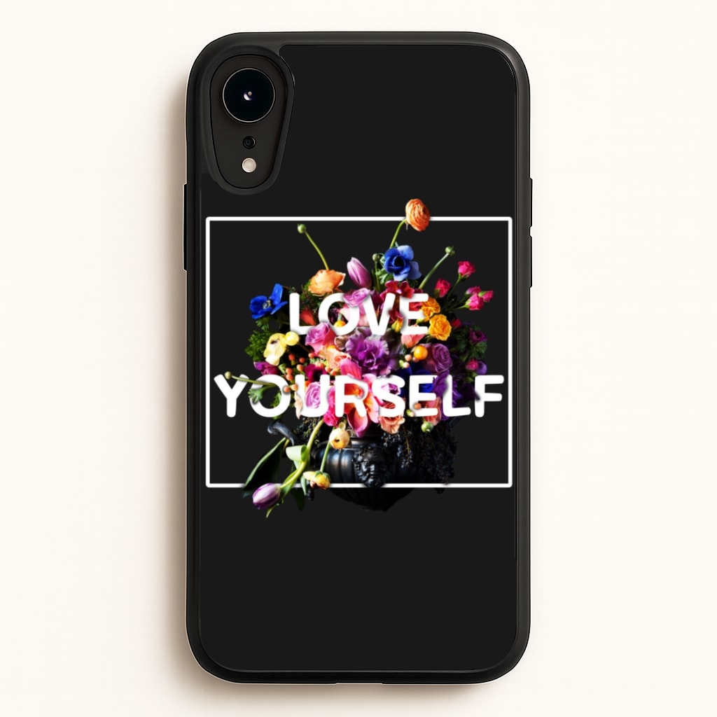 Floral Love Yourself - K Pop - BTS Phone Case for iPhone XR