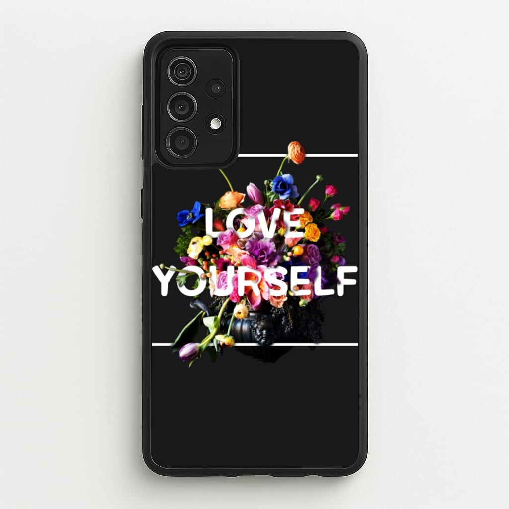 Floral Love Yourself - K Pop - BTS Phone Case for Galaxy A52 / A52s