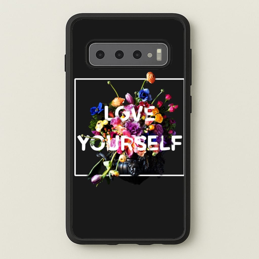 Floral Love Yourself - K Pop - BTS Phone Case for Galaxy S10