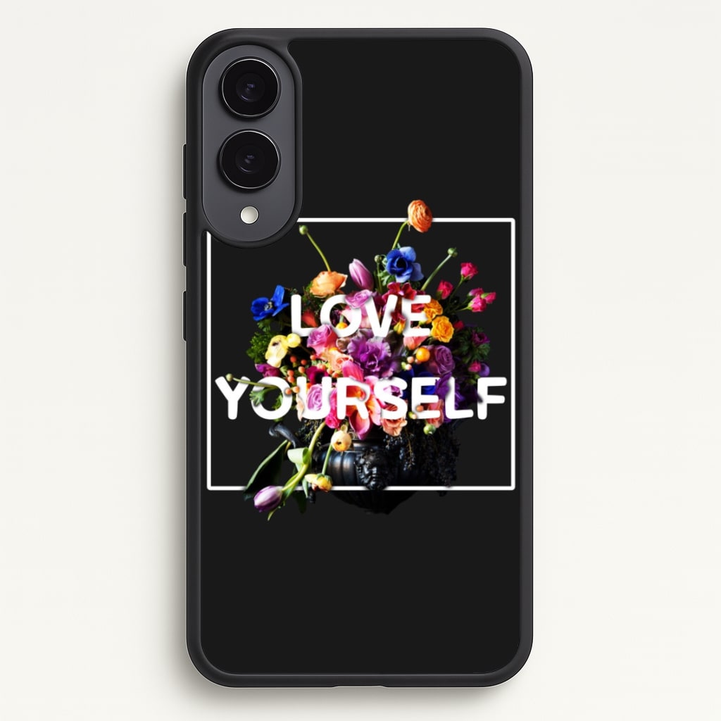 Floral Love Yourself - K Pop - BTS Phone Case for Galaxy S25 Edge