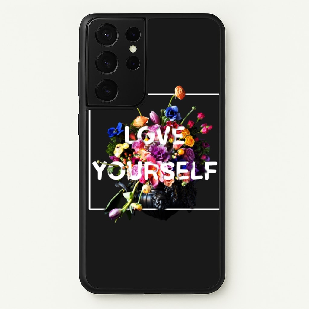 Floral Love Yourself - K Pop - BTS Phone Case for Galaxy S21 Ultra