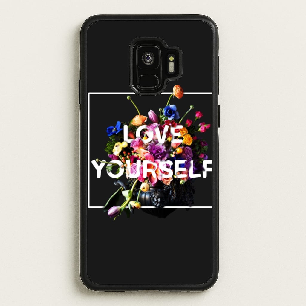 Floral Love Yourself - K Pop - BTS Phone Case for Galaxy S9