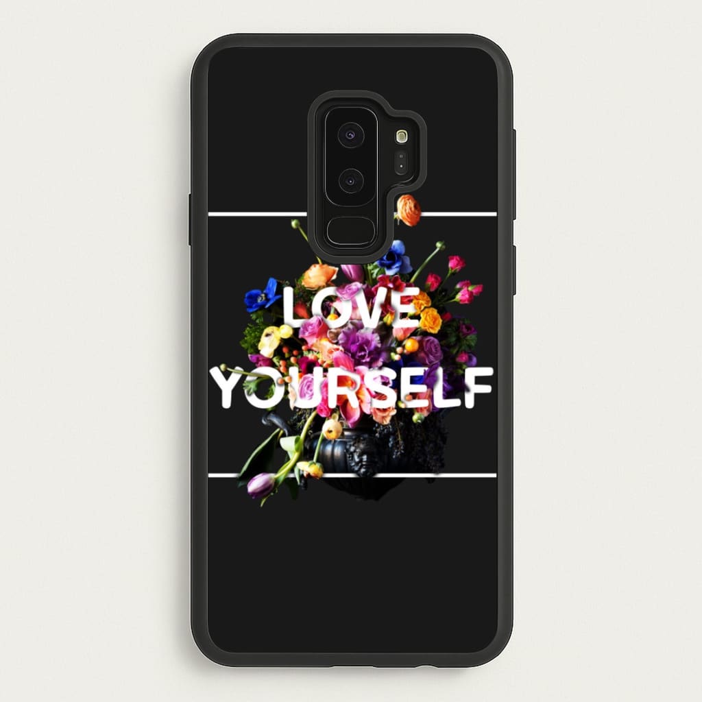 Floral Love Yourself - K Pop - BTS Phone Case for Galaxy S9 Plus