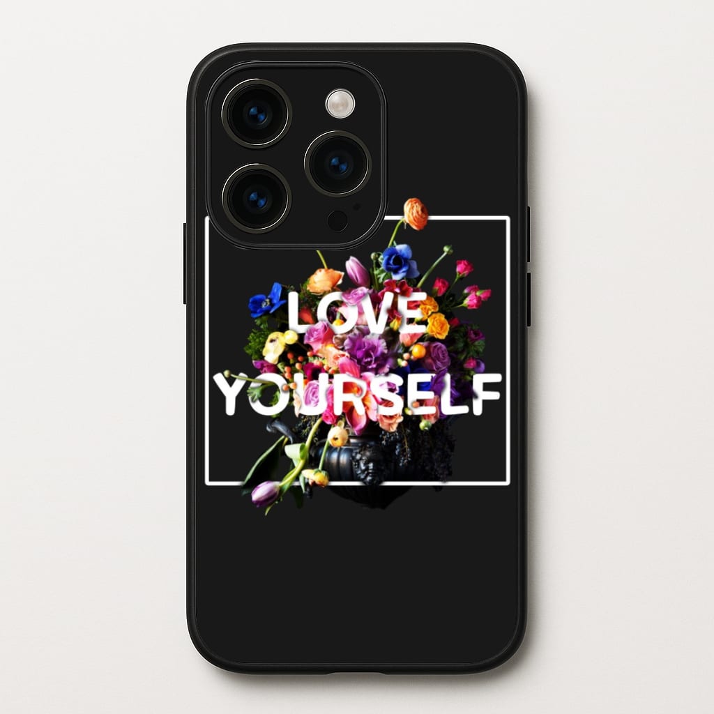 Floral Love Yourself - K Pop - BTS Phone Case for iPhone 15 Pro