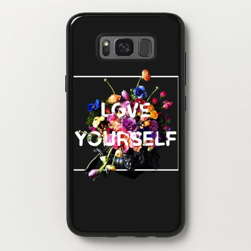 Floral Love Yourself - K Pop - BTS Phone Case for Galaxy S8