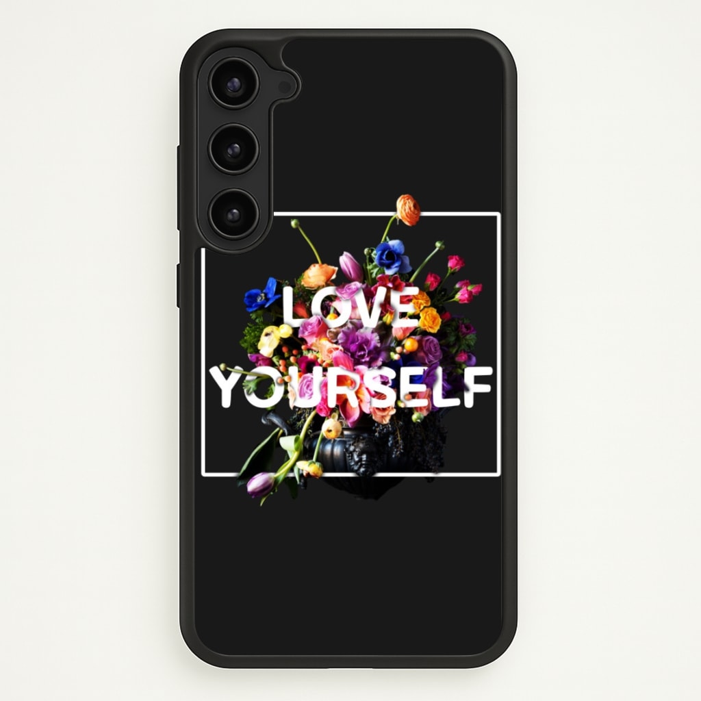 Floral Love Yourself - K Pop - BTS Phone Case for Galaxy S23