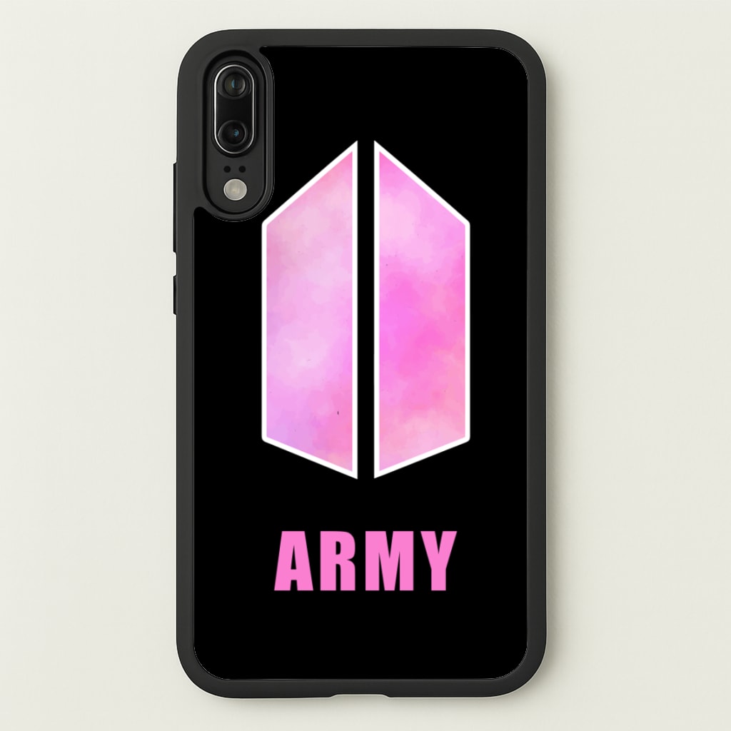 BTS Army Pink - K Pop - BTS Phone Case for Huawei P20