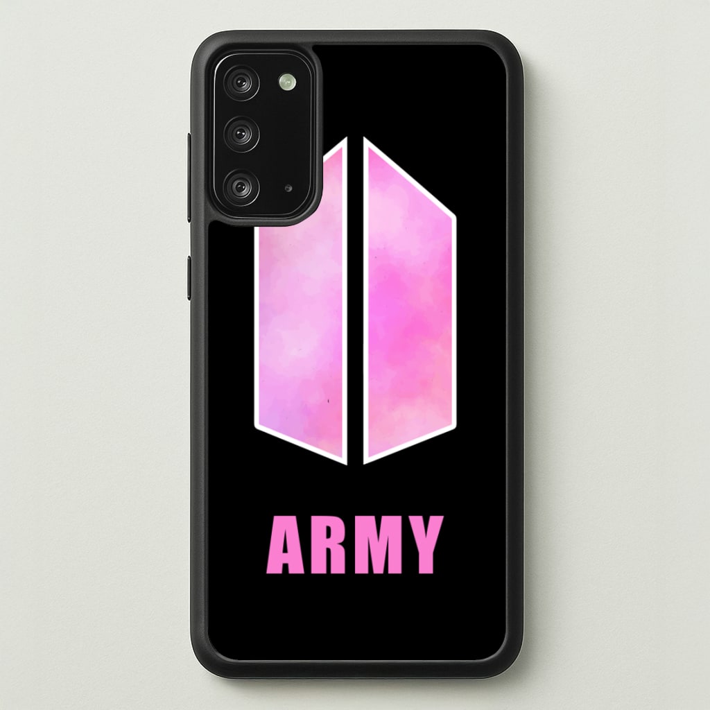 BTS Army Pink - K Pop - BTS Phone Case for Galaxy Note 20