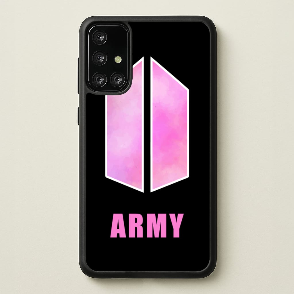 BTS Army Pink - K Pop - BTS Phone Case for Galaxy A71