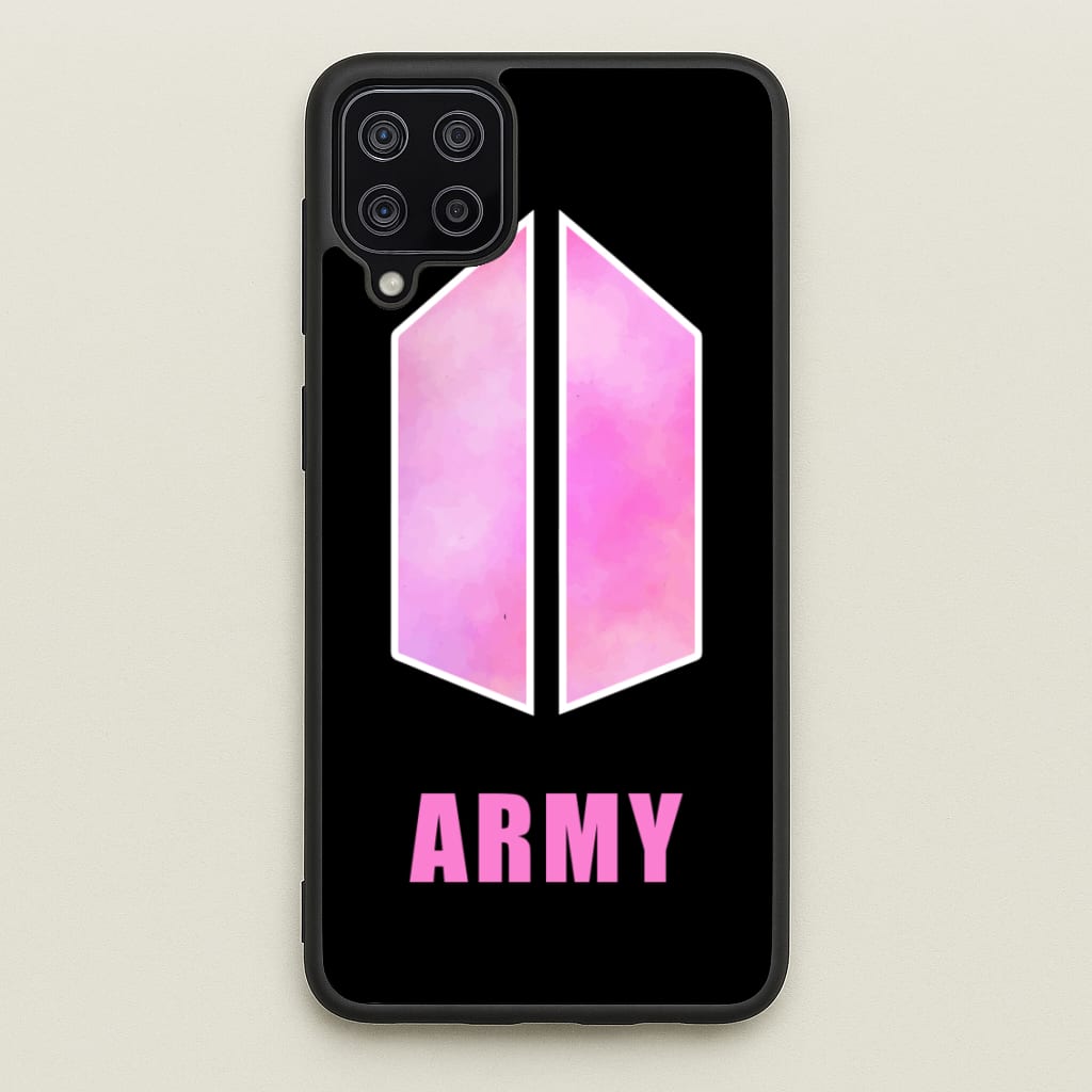 BTS Army Pink - K Pop - BTS Phone Case for Galaxy A12