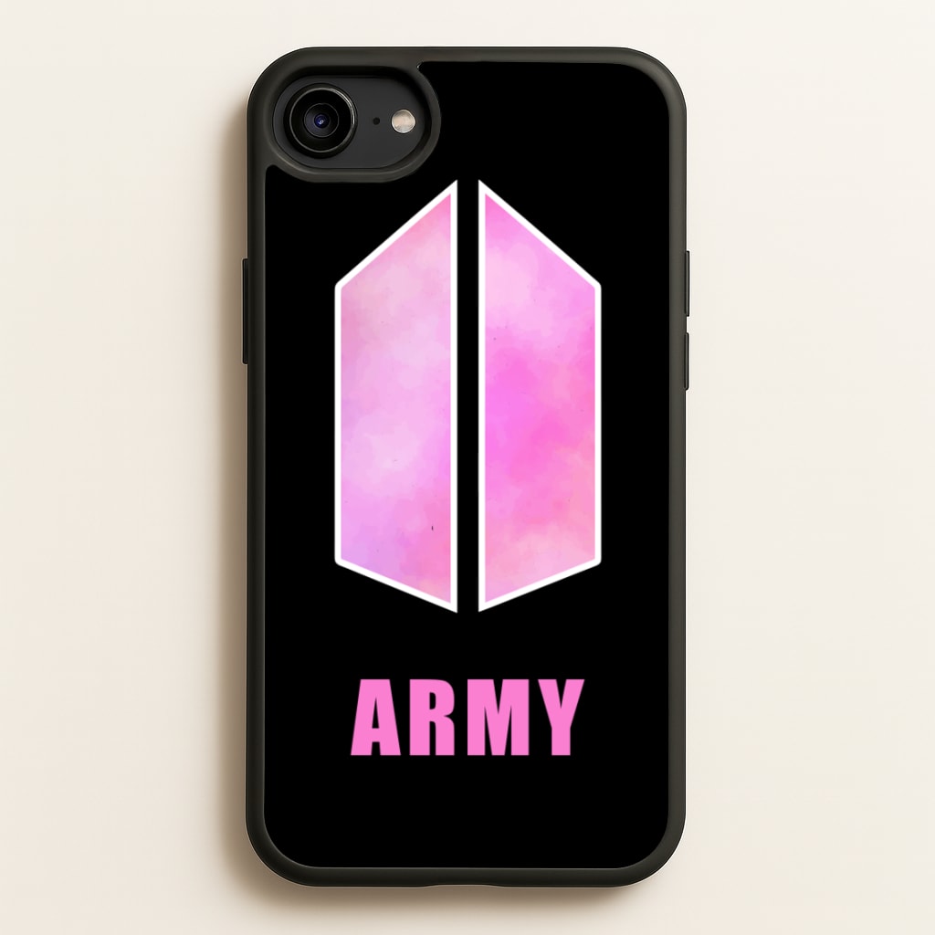 BTS Army Pink - K Pop - BTS Phone Case for iPhone 6 / 7 / 8 / SE