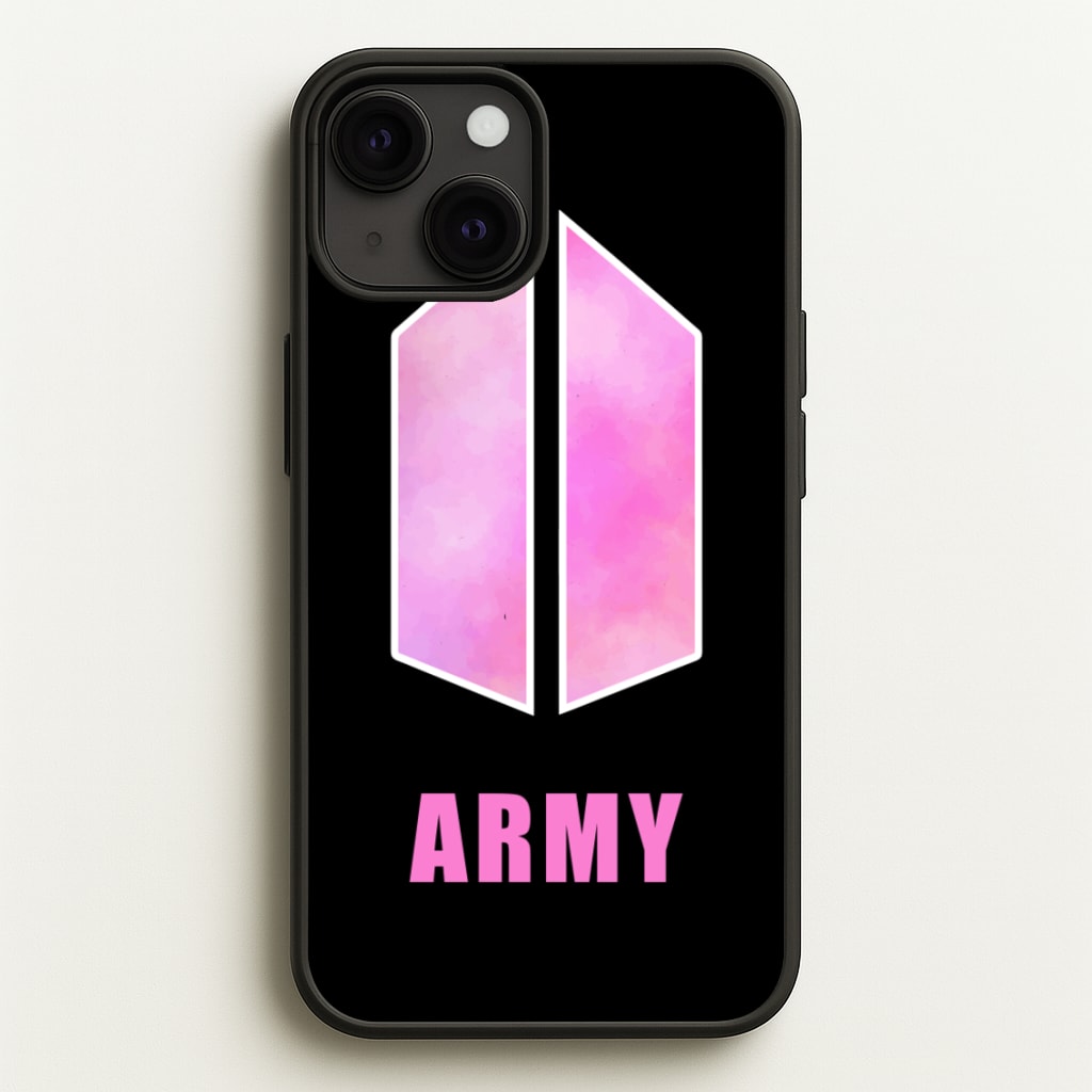 BTS Army Pink - K Pop - BTS Phone Case for iPhone 13
