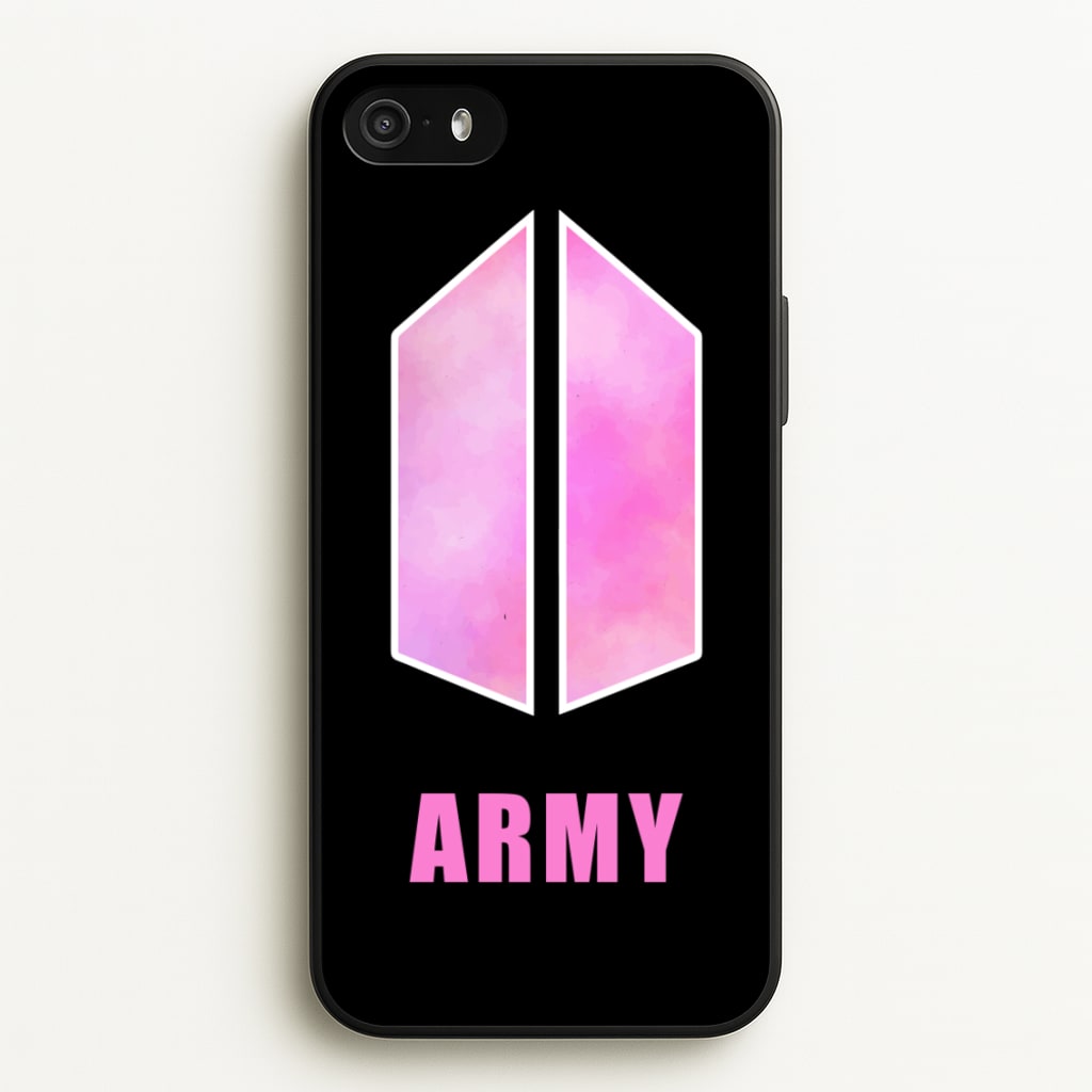 BTS Army Pink - K Pop - BTS Phone Case for iPhone 5 / 5s / SE 2016