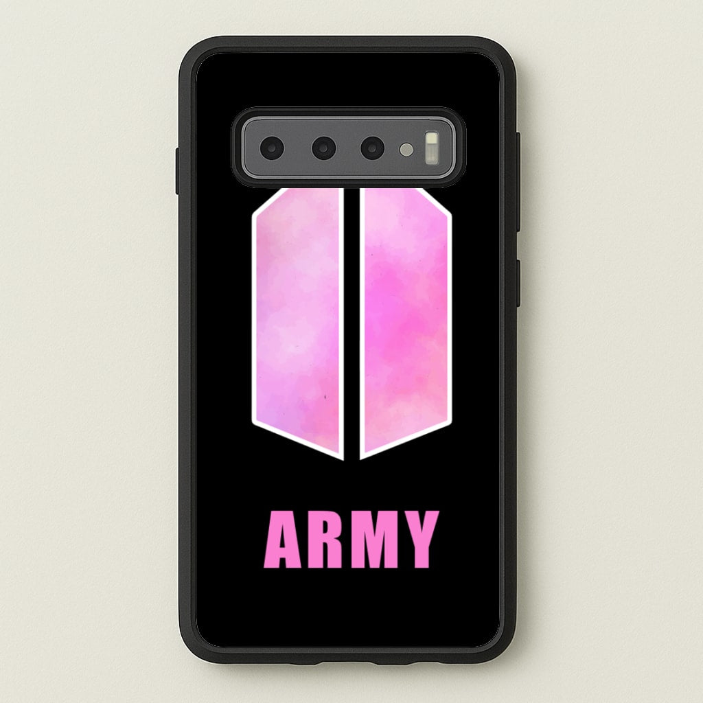 BTS Army Pink - K Pop - BTS Phone Case for Galaxy S10