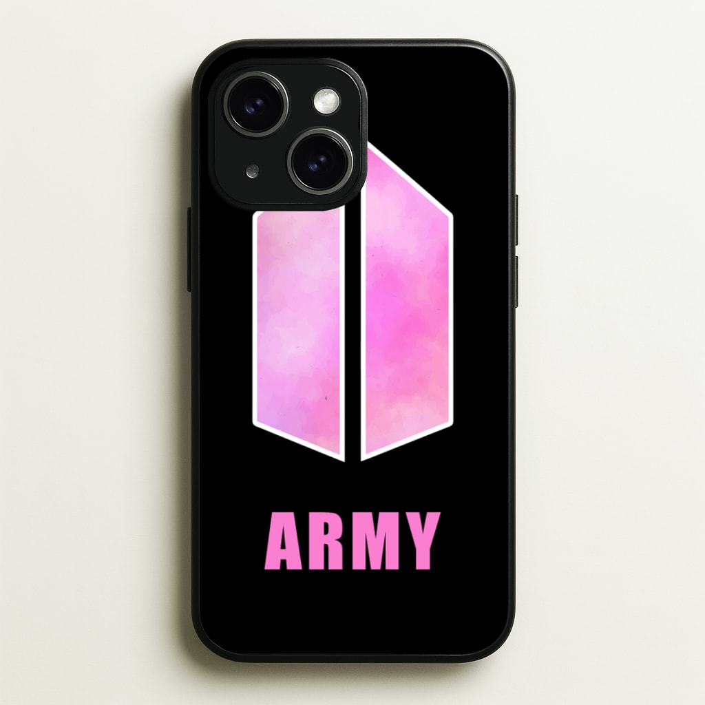 BTS Army Pink - K Pop - BTS Phone Case for iPhone 14 Plus