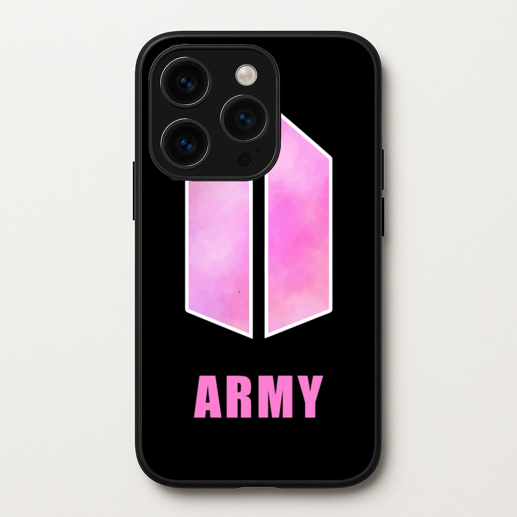 BTS Army Pink - K Pop - BTS Phone Case for iPhone 15 Pro