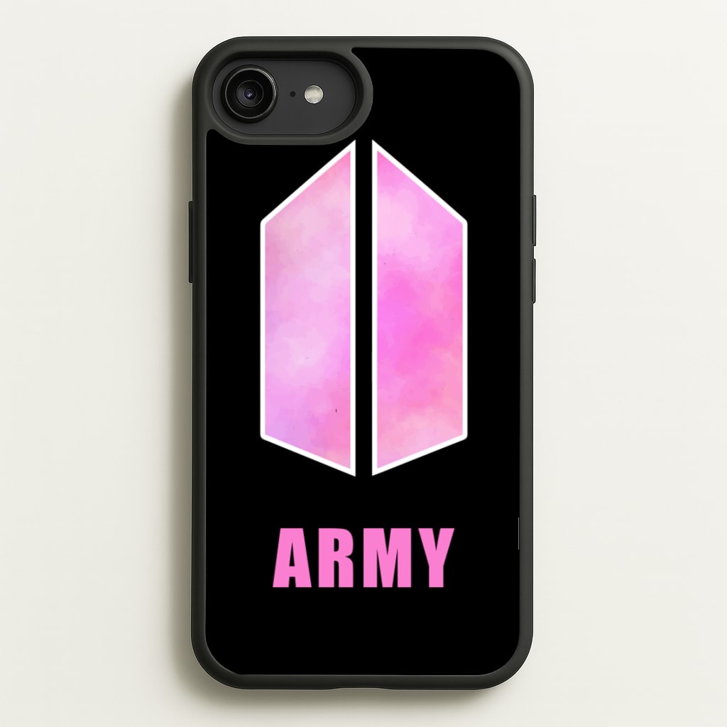 BTS Army Pink - K Pop - BTS Phone Case for iPhone 6 Plus / 7 Plus / 8 Plus