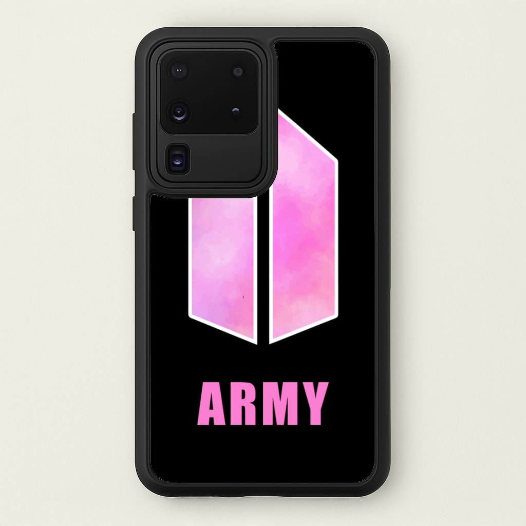 BTS Army Pink - K Pop - BTS Phone Case for Galaxy S20 Ultra