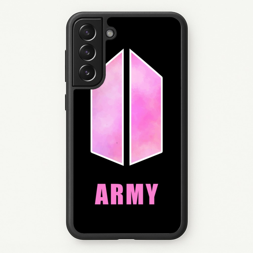 BTS Army Pink - K Pop - BTS Phone Case for Galaxy S22 Plus