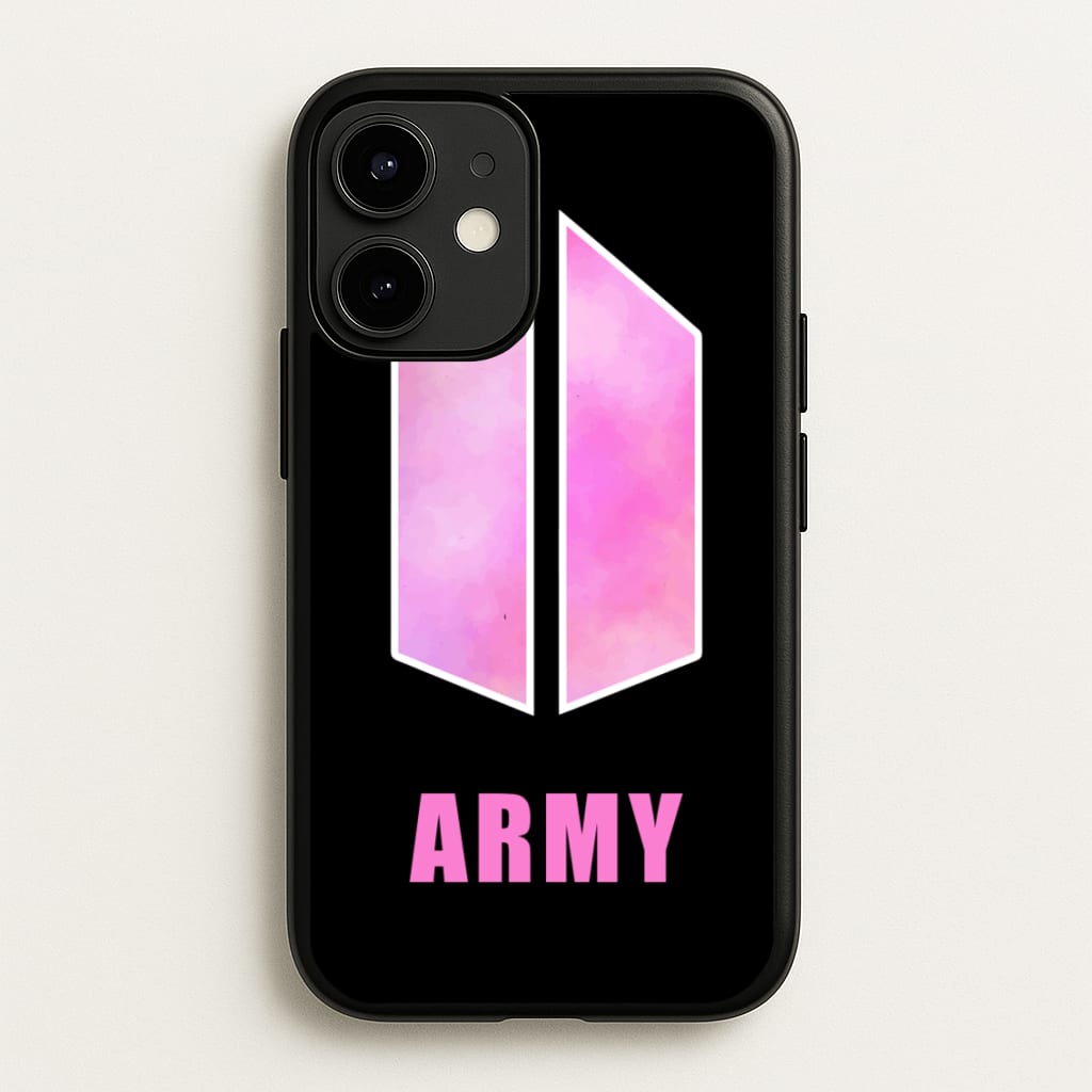 BTS Army Pink - K Pop - BTS Phone Case for iPhone 12 Mini