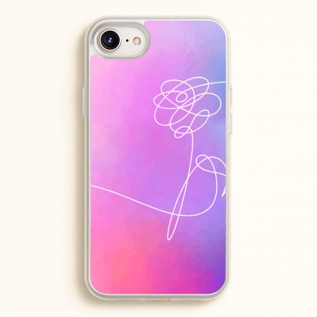 BTS Flower Pattern - K Pop - BTS Phone Case for iPhone 6 Plus / 7 Plus / 8 Plus