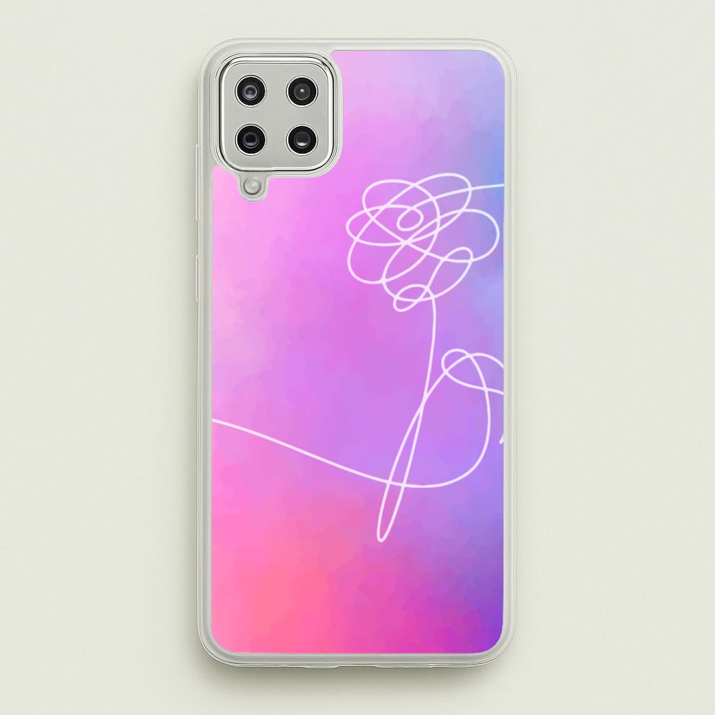 BTS Flower Pattern - K Pop - BTS Phone Case for Galaxy A12